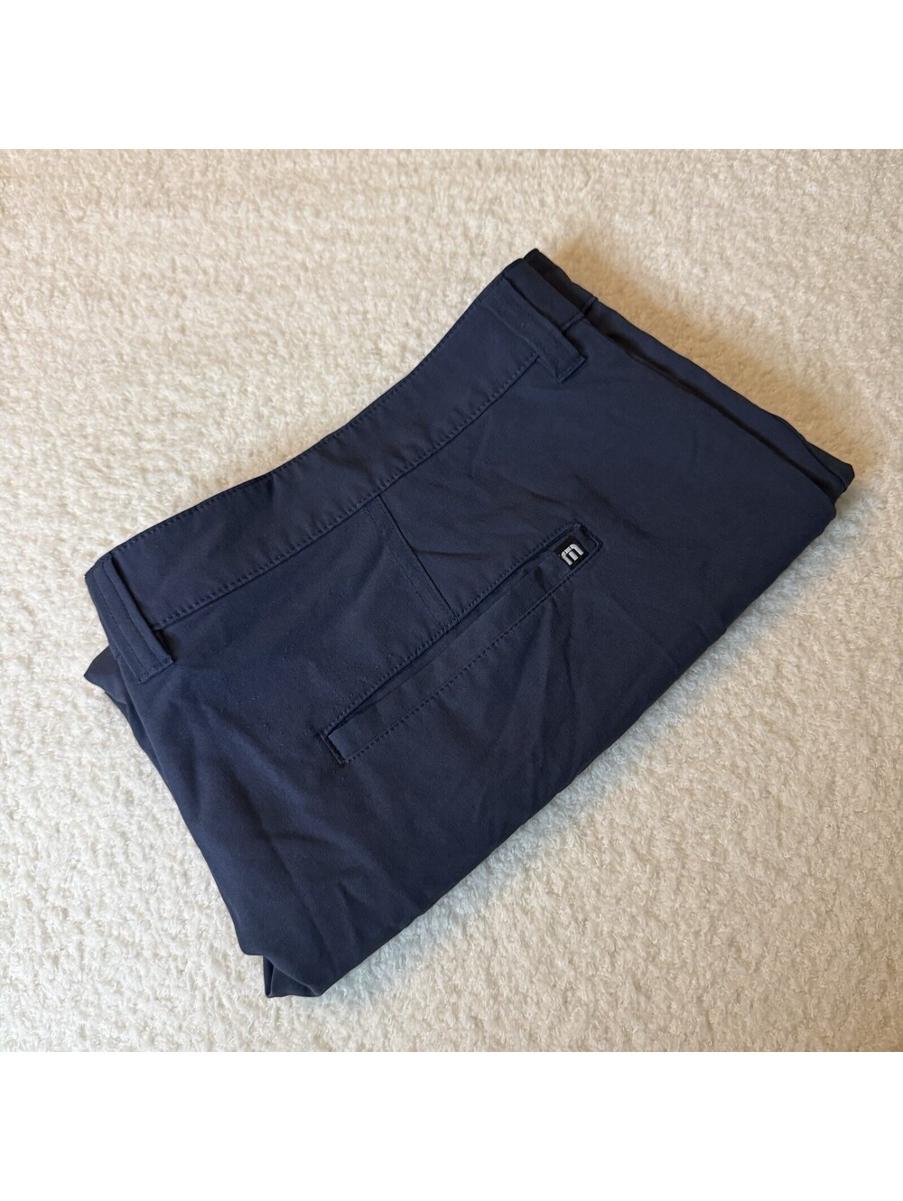 TravisMathew Men’s Shorts Size 40 Navy Blue Stretch Golf Performance 10” Inseam